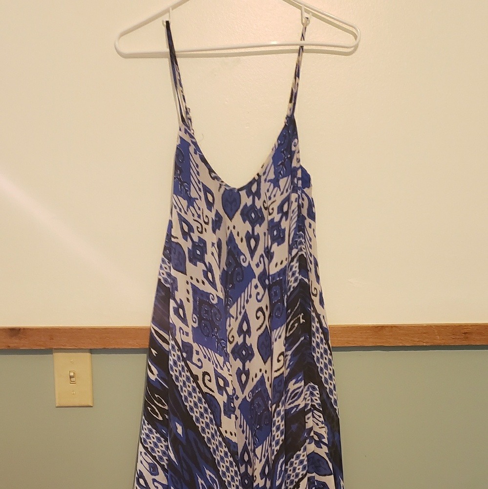 Blue Flowy Summer Dress